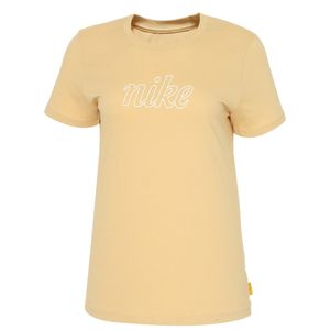 Camiseta nike sportswear icon clash mujer beige