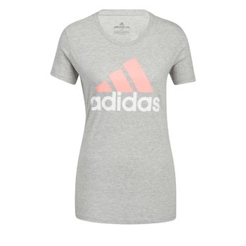 Camiseta adidas badge of sport basic mujer gris