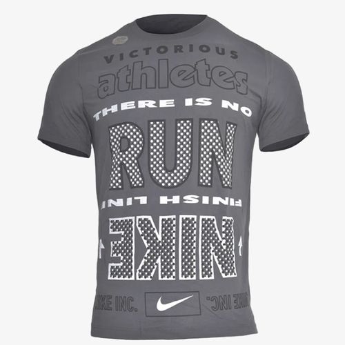 Camiseta nike dri-fit wild run hombre gris