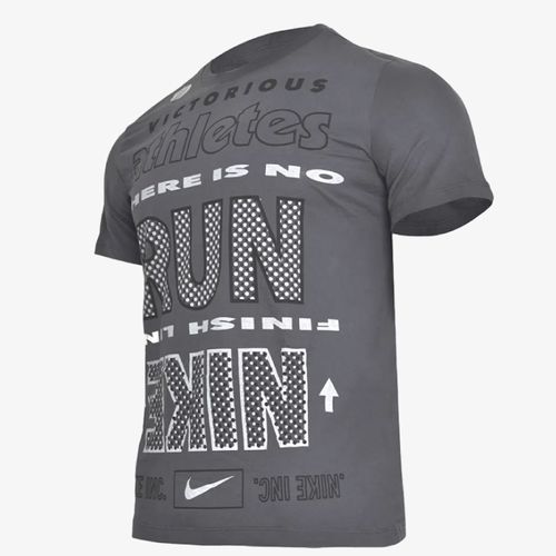 Camiseta nike dri-fit wild run hombre gris