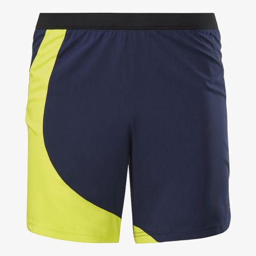 Pantaloneta reebok running hombre azul