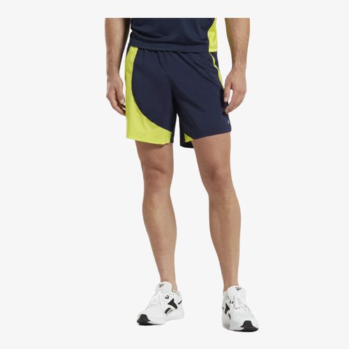 Pantaloneta reebok running hombre azul