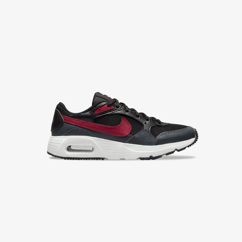 Tenis nike air max SC nino negro rojo