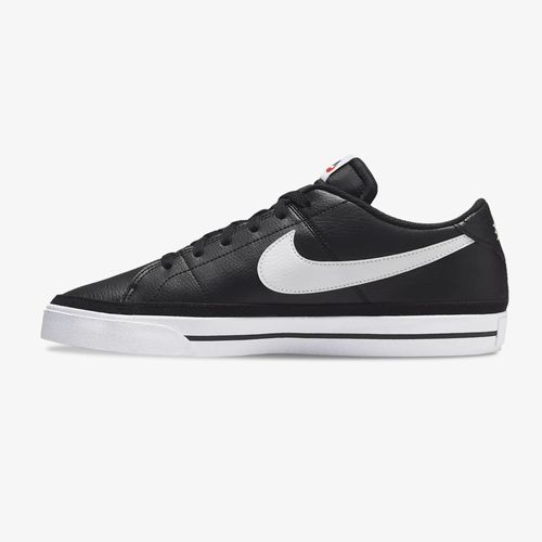 Tenis nike court legacy hombre negro-blanco