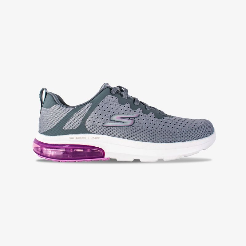 Tenis skechers mujer discount gris