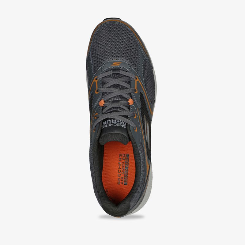 skechers consistent spicie hombre gris-naranja