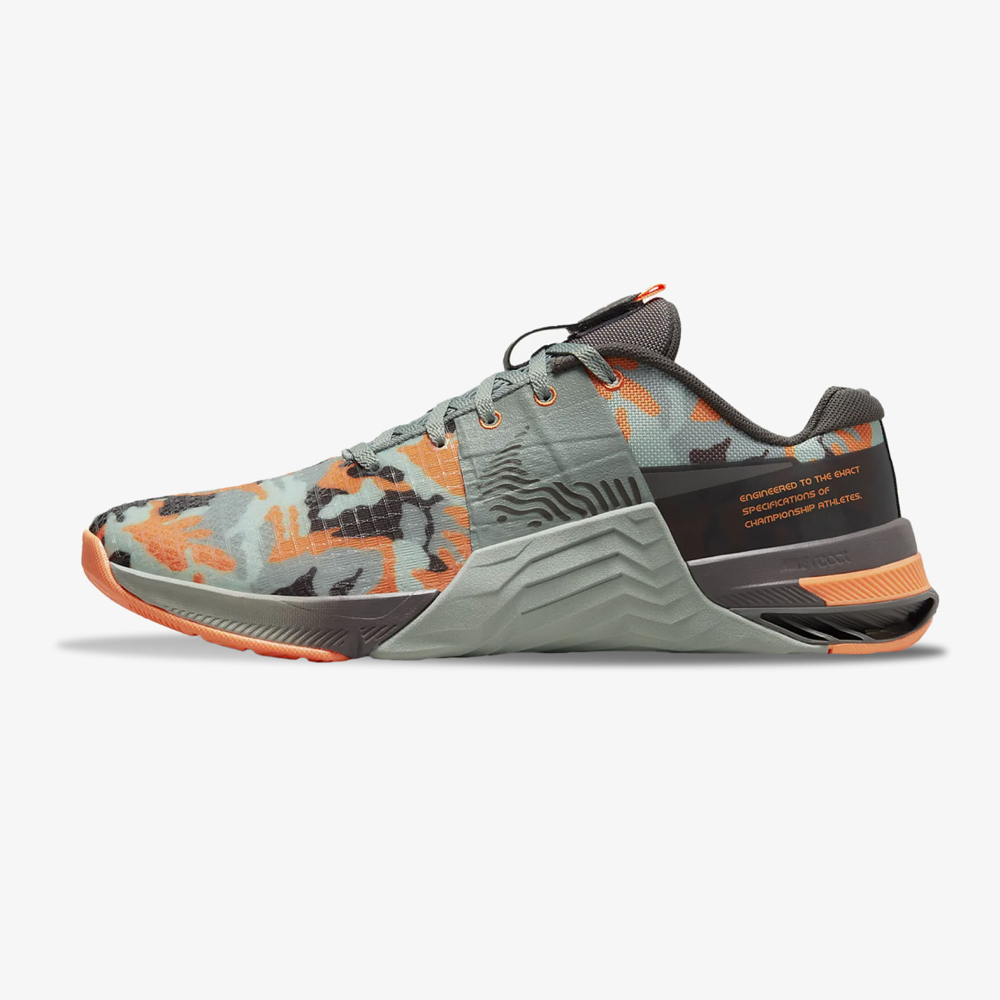 Tenis nike Metcon 8 hombre verde naranja