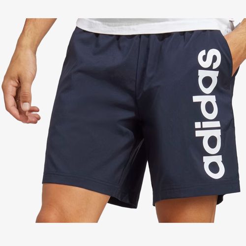 Pantaloneta Adidas Hombre Azul Blanco