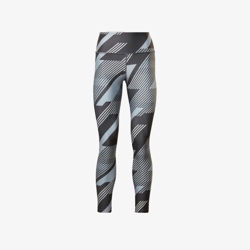 Licra Reebok Mujer Negro Gris Estampado