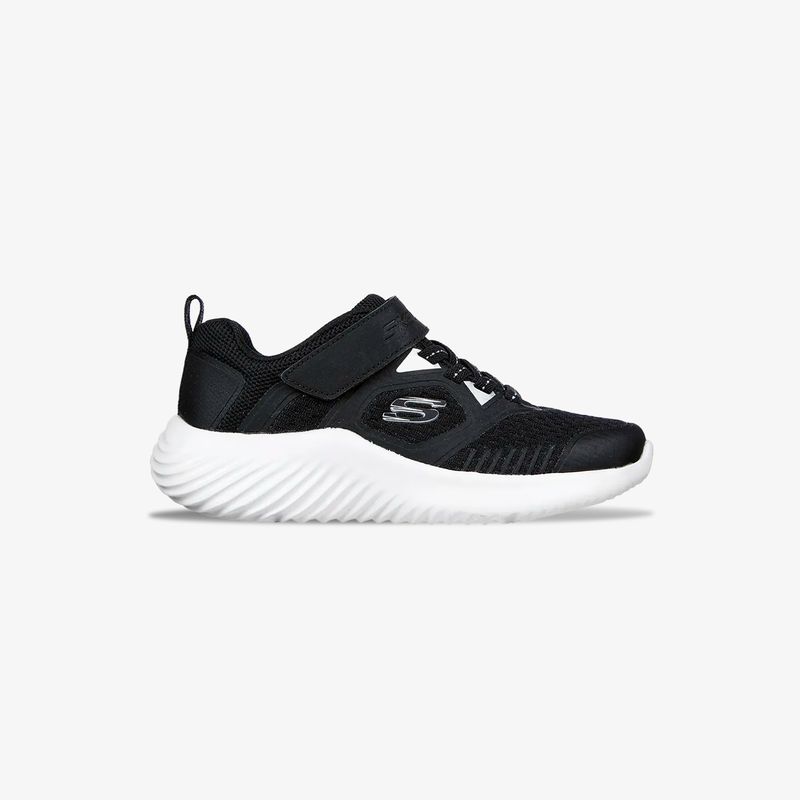 Tenis Skechers Bounder Ni o Negro Blanco