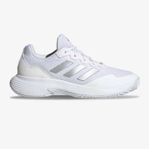 Tenis Adidas Game Court 2 0 Unisex Blanco Plateado