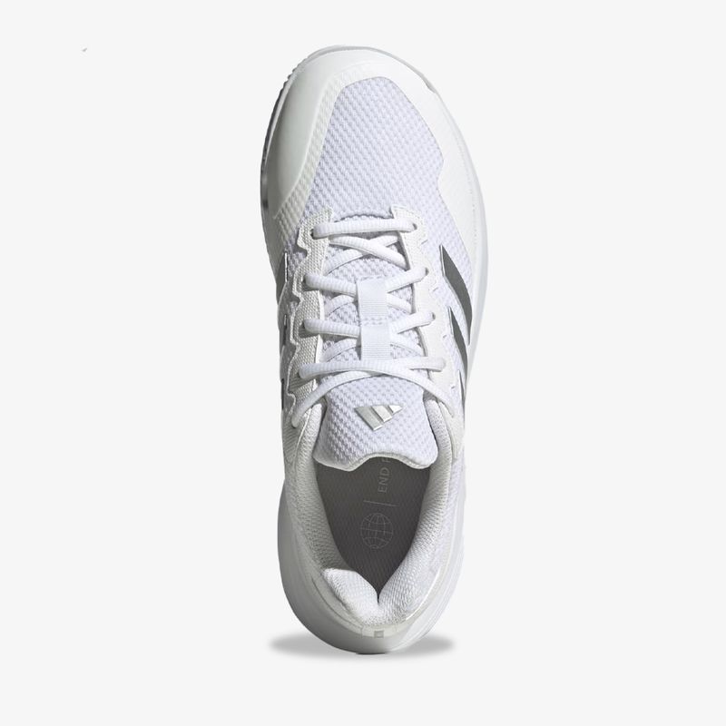 HQ8476-Tenis-gamecourt-hombre-blanco-plateado-4