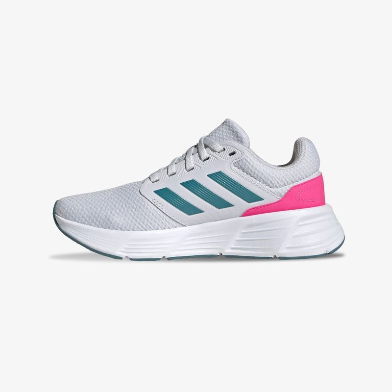 Tenis Adidas Galaxy 6 Mujer Blanco Verde Rosado