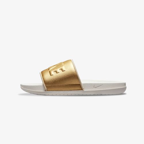 Chanclas Nike offcourt Mujer Beige Dorado