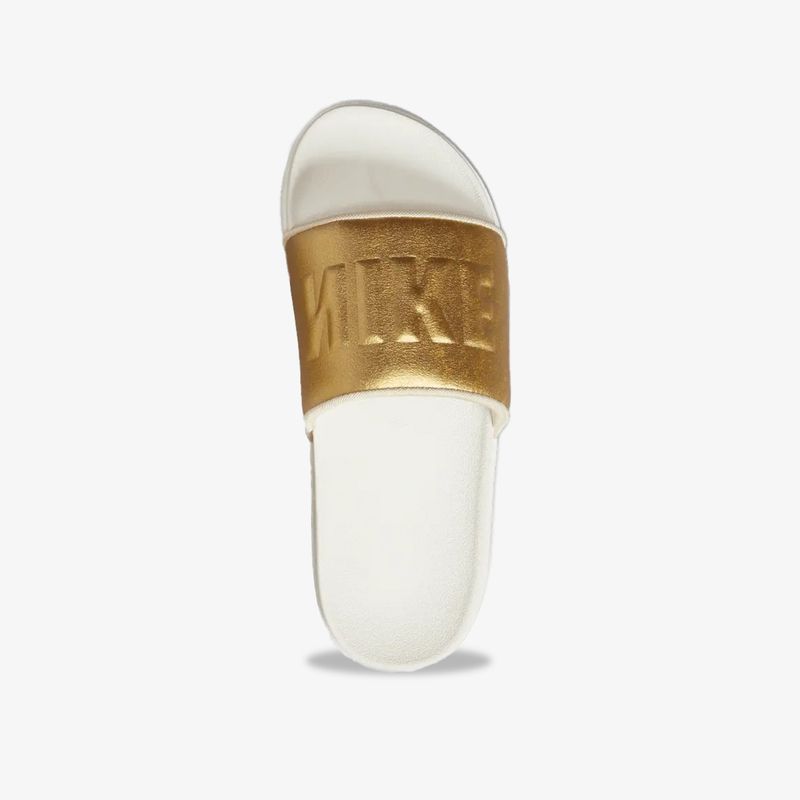 Chanclas Nike offcourt Mujer Beige Dorado