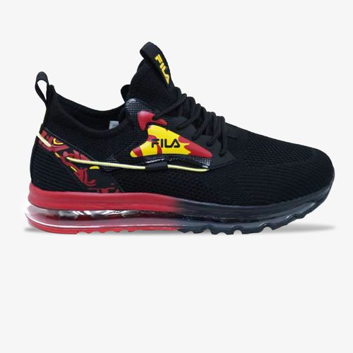 Tenis Fila Hyperdan Hombre Negro Rojo