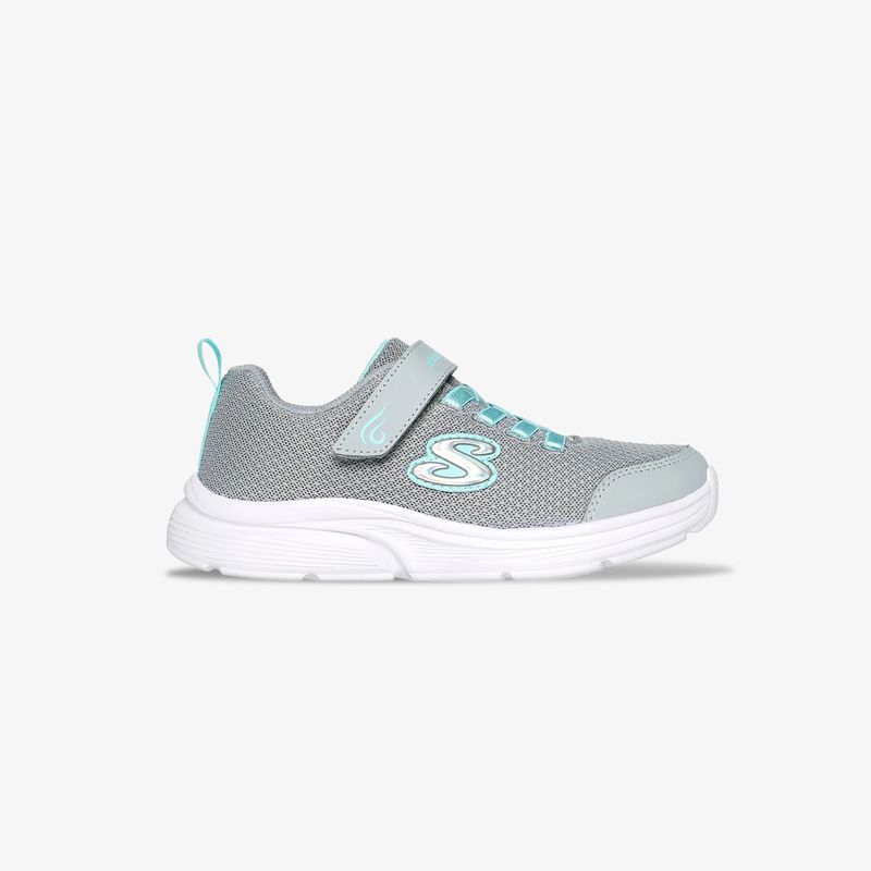 Tenis Skechers Wavy Lites Ni a Gris Verde