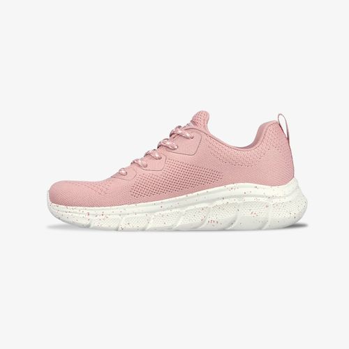 Tenis Skechers Bobs Squad Chaos Mujer Rosado Blanco