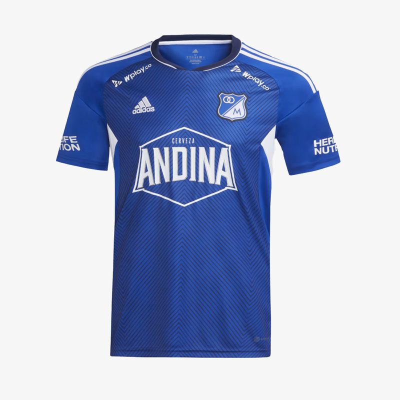 Camiseta Adidas Millonarios Local Hombre Azul