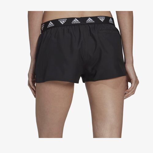 Short Adidas Branded Beach Mujer Negro Blanco