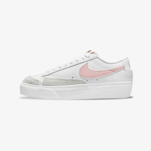 Tenis Nike Blazer Low Plataform Mujer Blanco Rosado