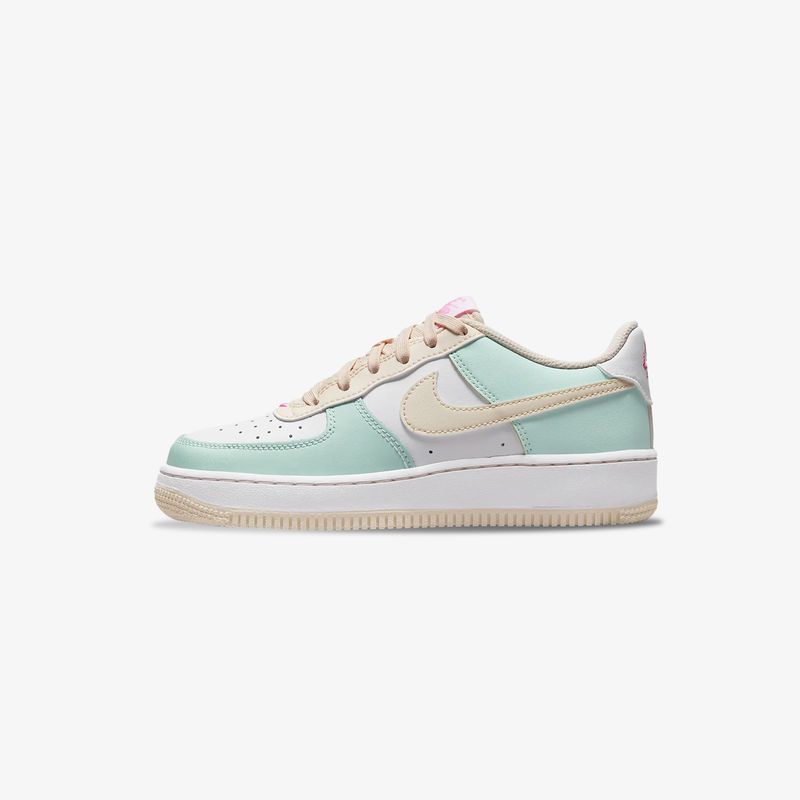 DV7762-300-Tenis-Nike-Air-Force-1-Bg-Niña-Blanco-Verde-Beige-2