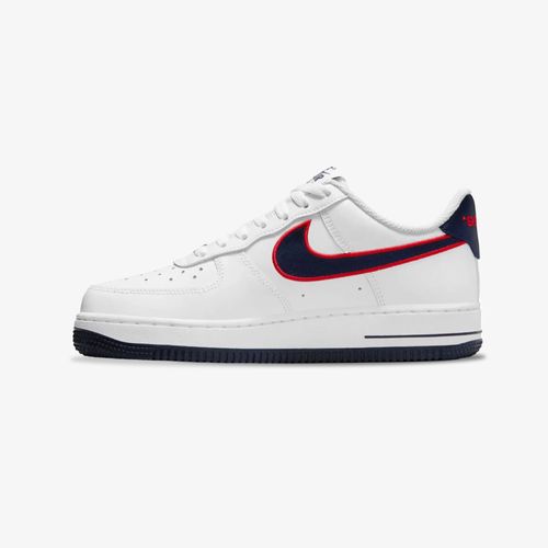 Tenis Nike Air Force 1 Mujer Blanco Azul Rojo