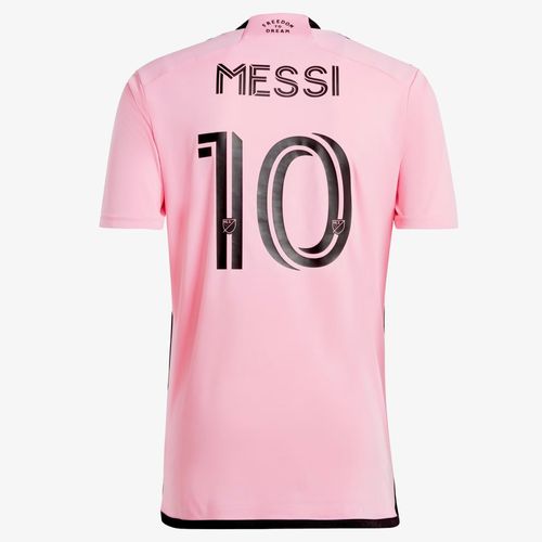 Camiseta Adidas Local Miami Cf Messi Hombre Rosado Negro