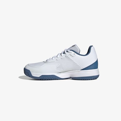 Tenis Courtflash Niño Blanco Azul Negro