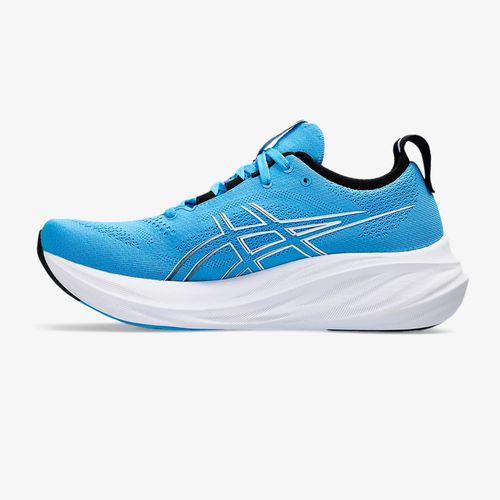 Tenis Asics Gel-Nimbus 26 Hombre Azul Blanco Negro