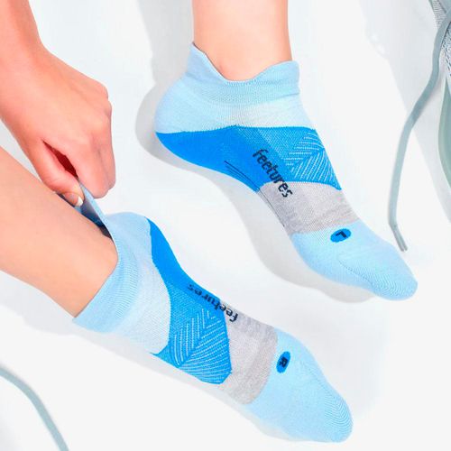 Medias Feetures Unisex Azul Gris