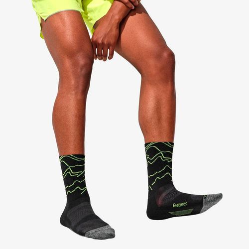 Medias Feetures Unisex Negro Verde