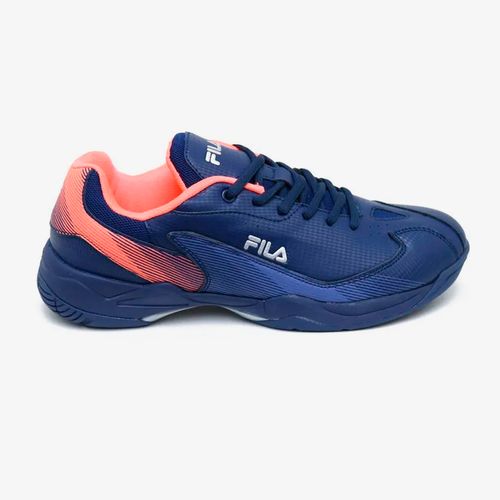 Tenis Fila Courtdan Hombre Azul Rosado