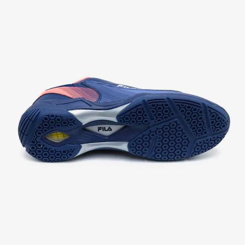 Tenis Fila Courtdan Hombre Azul Rosado