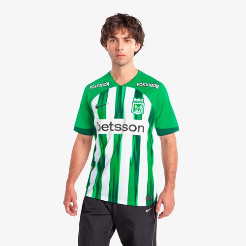 Camiseta Nike Atlético Nacional Local 2024 Hombre Verde Blanco