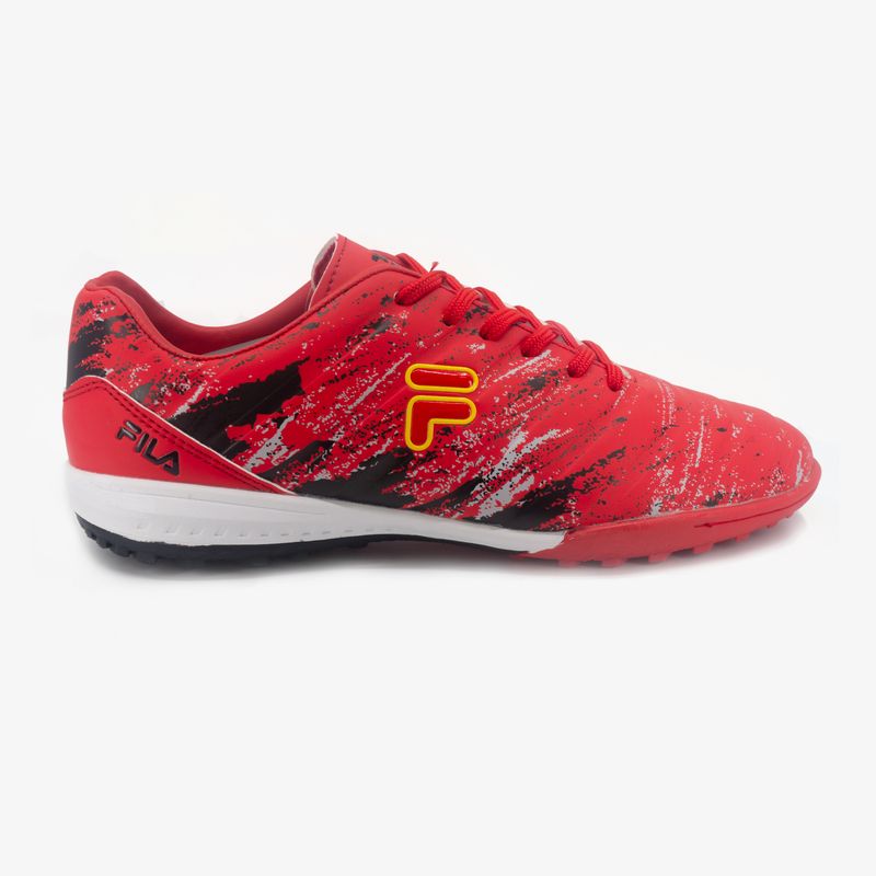 Guayos Sinteticos Fila Dalmer Hombre Rojo Negro