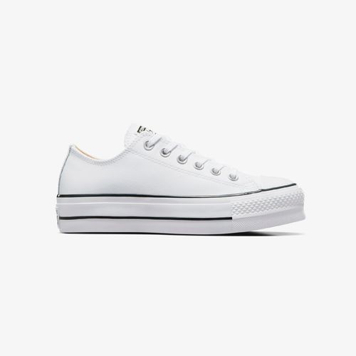 Tenis Converse All Star Lift Clean-Ox Mujer Blanco Negro