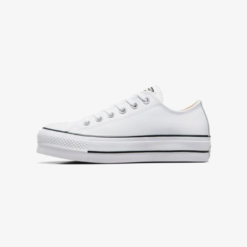 Tenis Converse All Star Lift Clean-Ox Mujer Blanco Negro