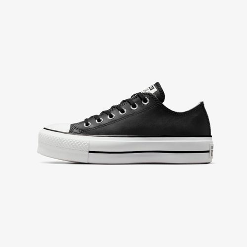 Tenis Converse All Star Lift Clean Mujer Negro Blanco