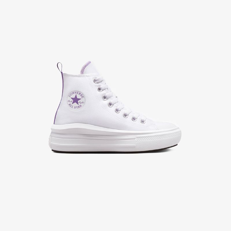 Botas Converse Chuck Taylor All Star Move Nina Blanco Morado