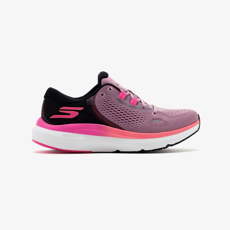 Tenis Skechers Gorun Pure 4 Mujer Rosado Negro