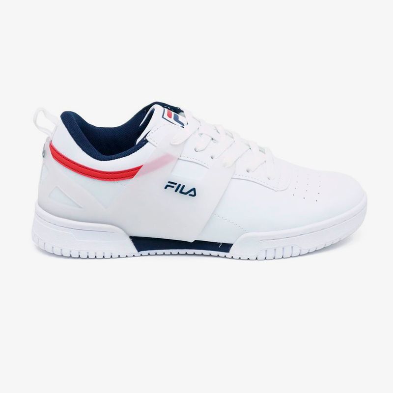 Tenis blancos fila hombre online