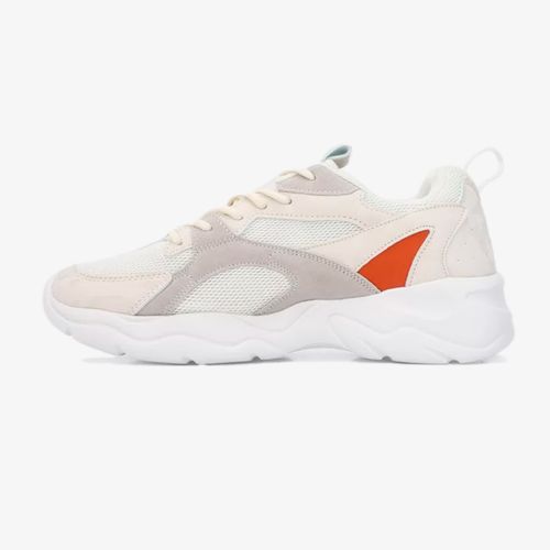 Tenis Fila Bister Hombre Beige Rojo Verde