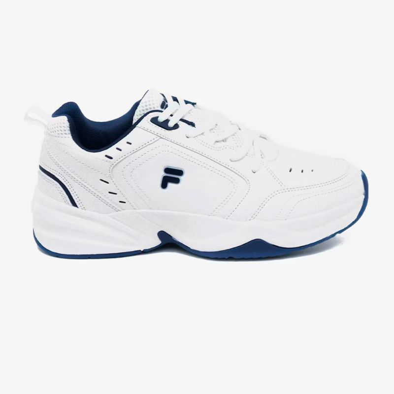 Tenis Fila Daker Hombre Blanco Azul