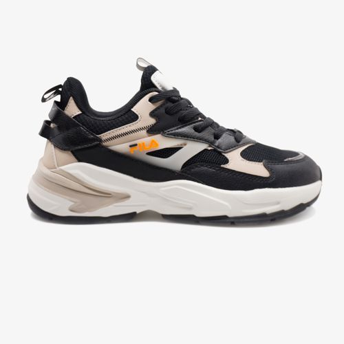 Tenis Fila Trigar Hombre Negro Beige Blanco