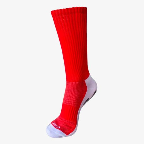 Medias Jogo Futbol Anti-Slip Hombre Rojo Blanco