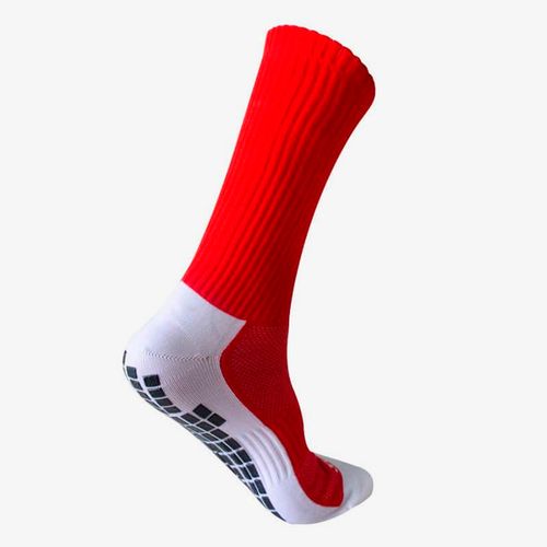 Medias Jogo Futbol Anti-Slip Hombre Rojo Blanco