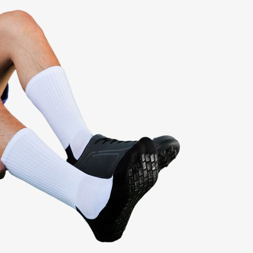 Medias Jogo Futbol Cani-Anti-Slip Hombre Blanco Negro
