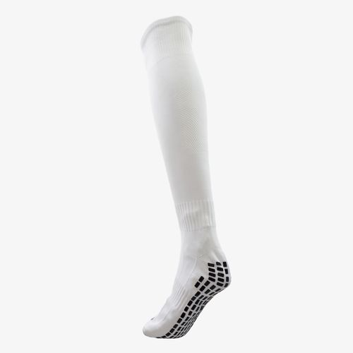 Medias Jogo Futbol Larga Anti-Slip Hombre Blanco Negro