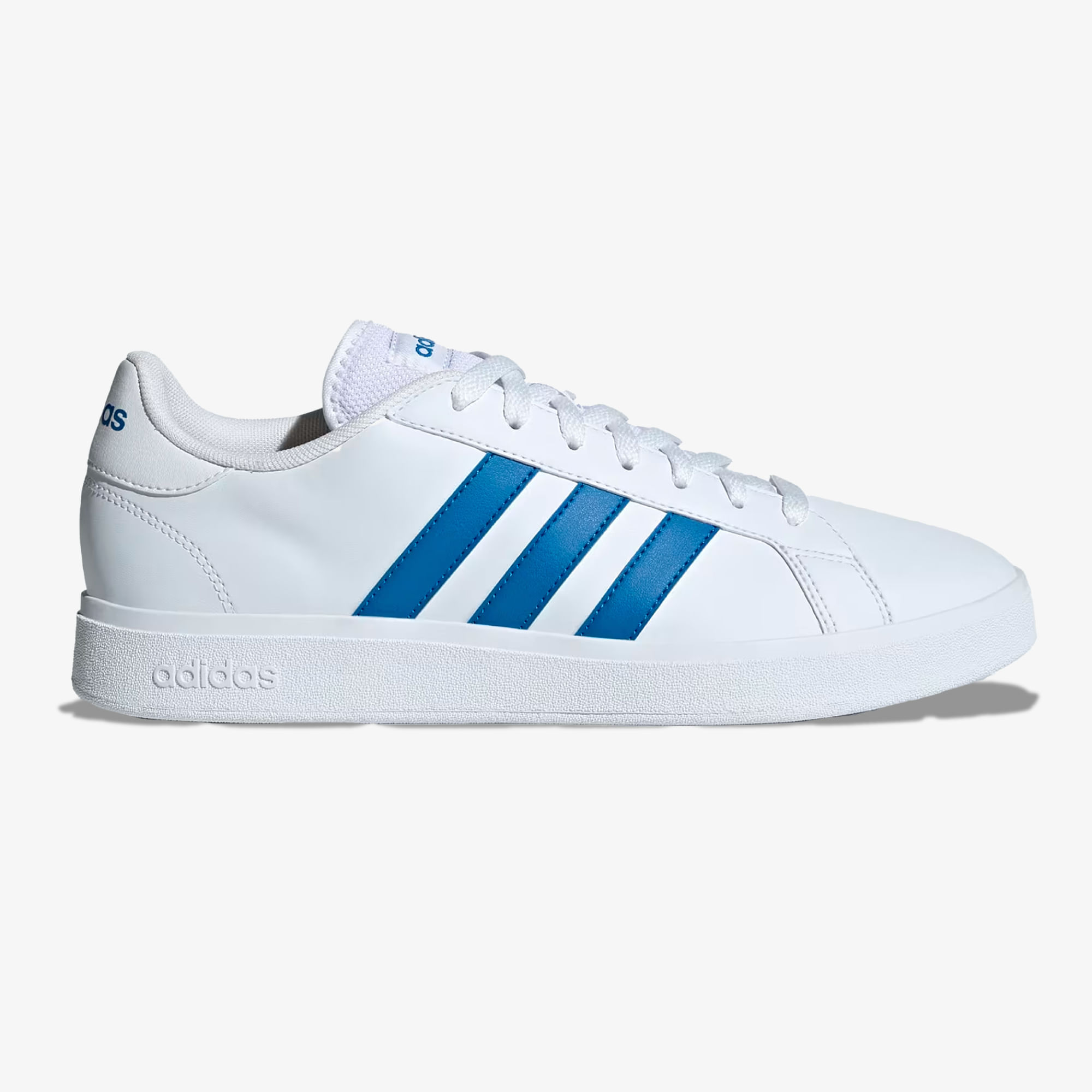 Tenis Adidas Life Style Hombre Blanco Azul